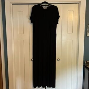 Black maxi dress from Loft